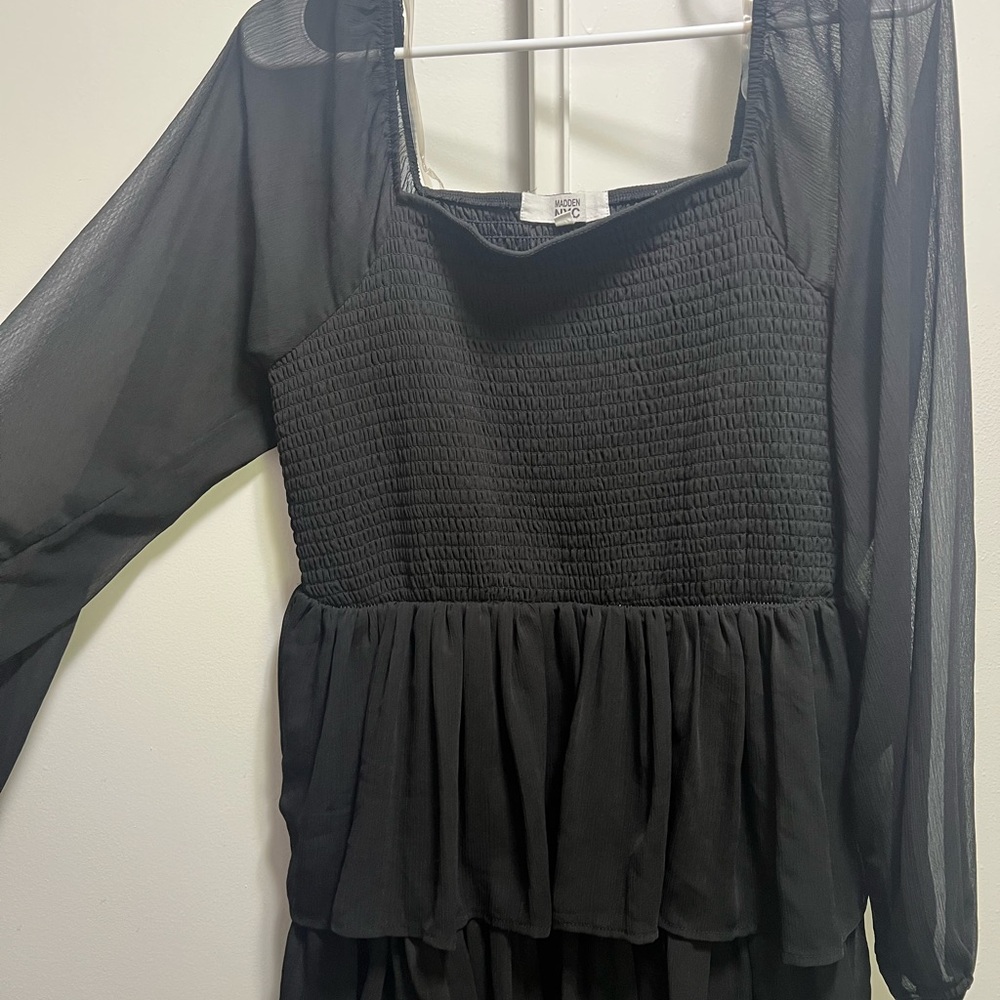 Madden Girl Black Textured Top